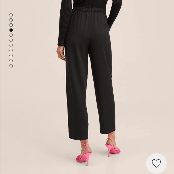 Elastic waist crop trousers - Picture 5 of 6